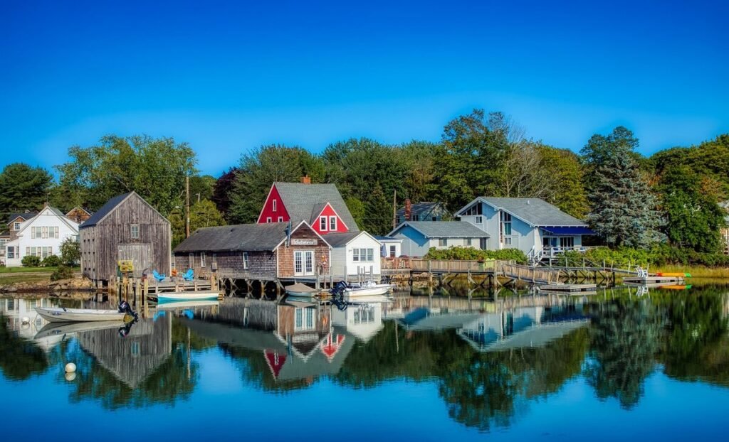 Kennebunkport Maine New England, Pier dock